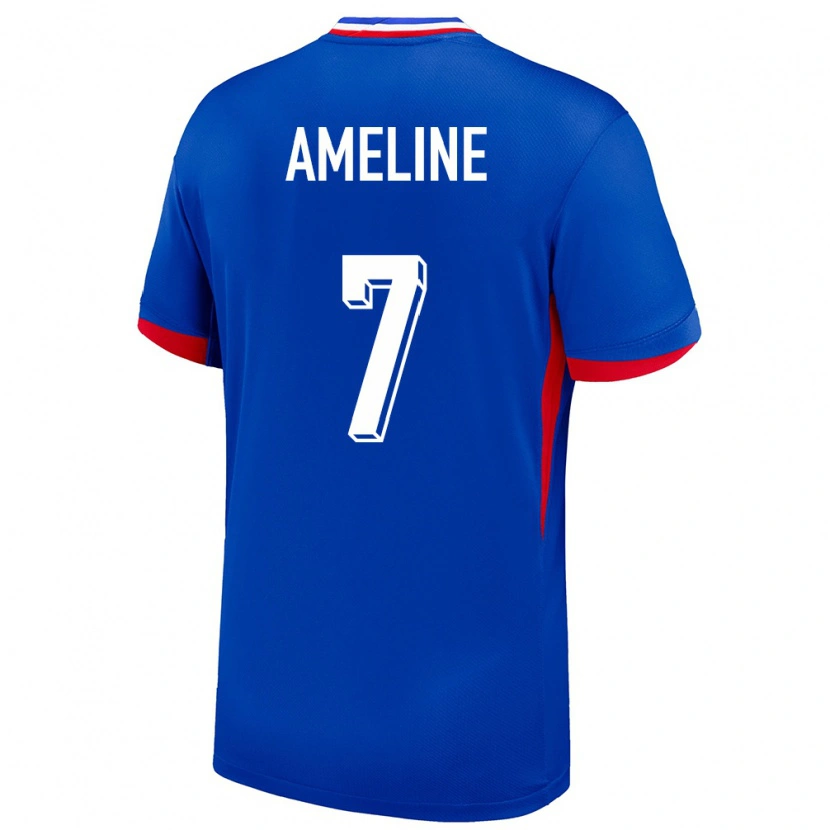 Danxen Criança Camisola França Soan Ameline #7 Azul Principal 24-26 Camisa