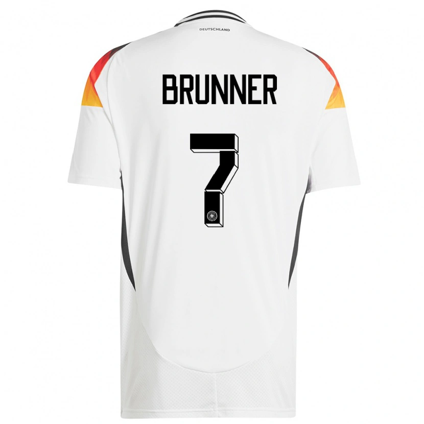 Danxen Criança Camisola Alemanha Paris Brunner #7 Branco Principal 24-26 Camisa
