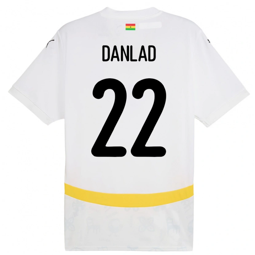 Danxen Criança Camisola Gana Ibrahim Danlad #22 Branco Principal 24-26 Camisa