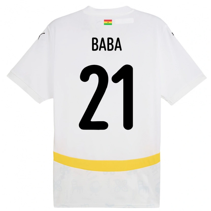 Danxen Criança Camisola Gana Iddrisu Baba #21 Branco Principal 24-26 Camisa