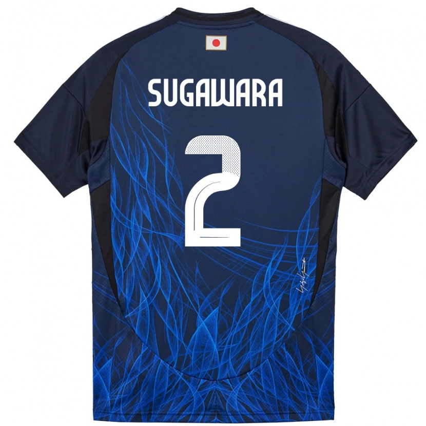 Danxen Criança Camisola Japão Yukinari Sugawara #2 Azul Escuro Principal 24-26 Camisa