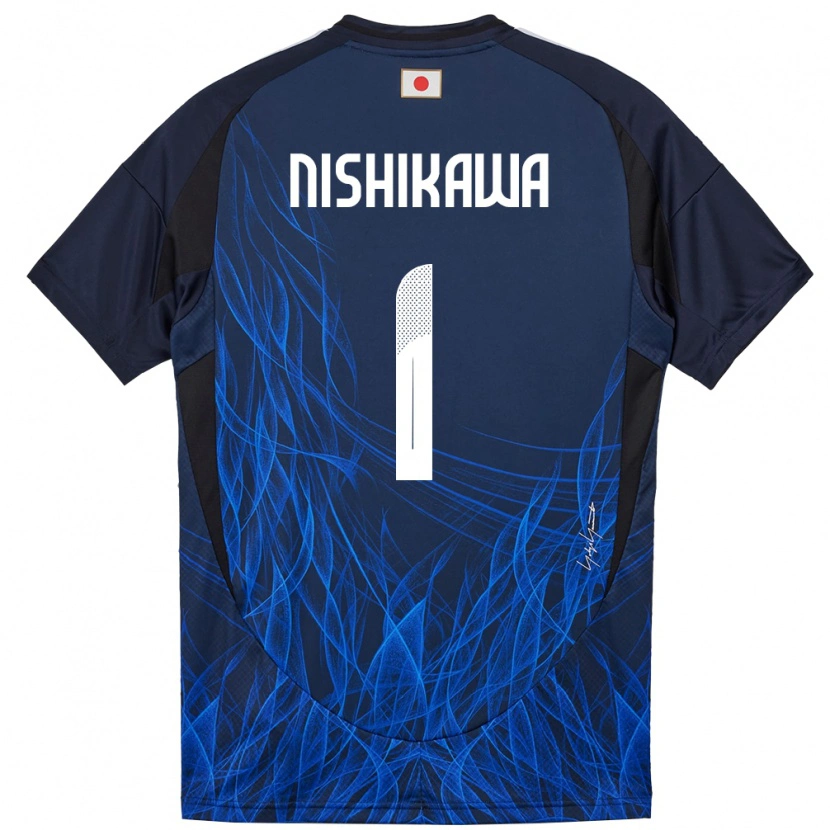Danxen Criança Camisola Japão Genki Nishikawa #1 Azul Escuro Principal 24-26 Camisa