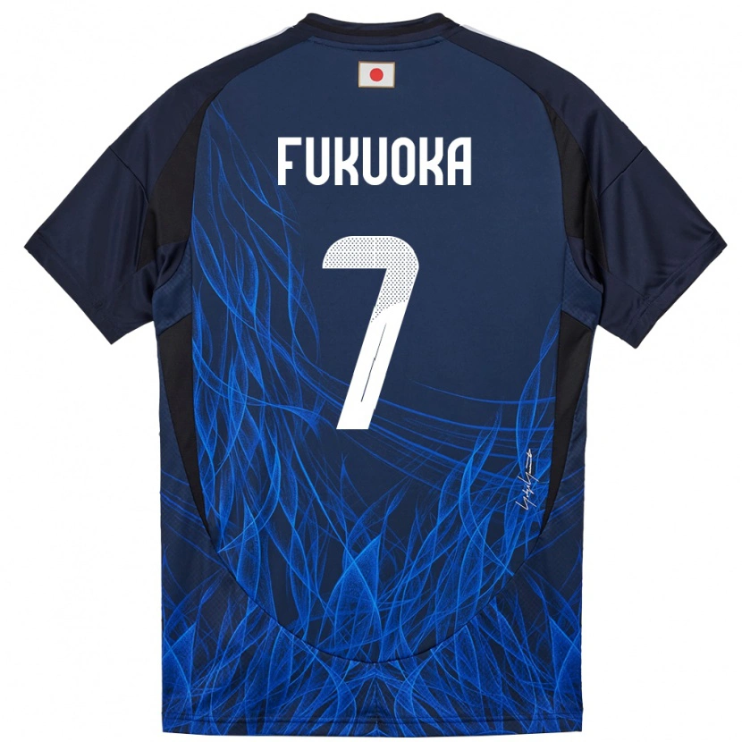 Danxen Criança Camisola Japão Yuwa Fukuoka #7 Azul Escuro Principal 24-26 Camisa