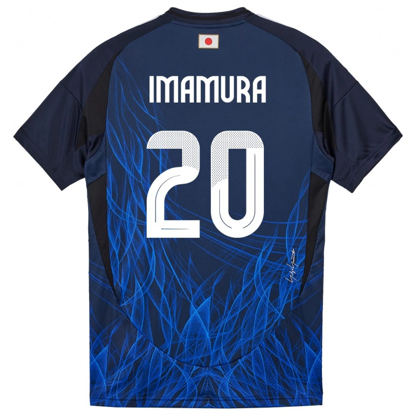 Danxen Criança Camisola Japão Ryoya Imamura #20 Azul Escuro Principal 24-26 Camisa