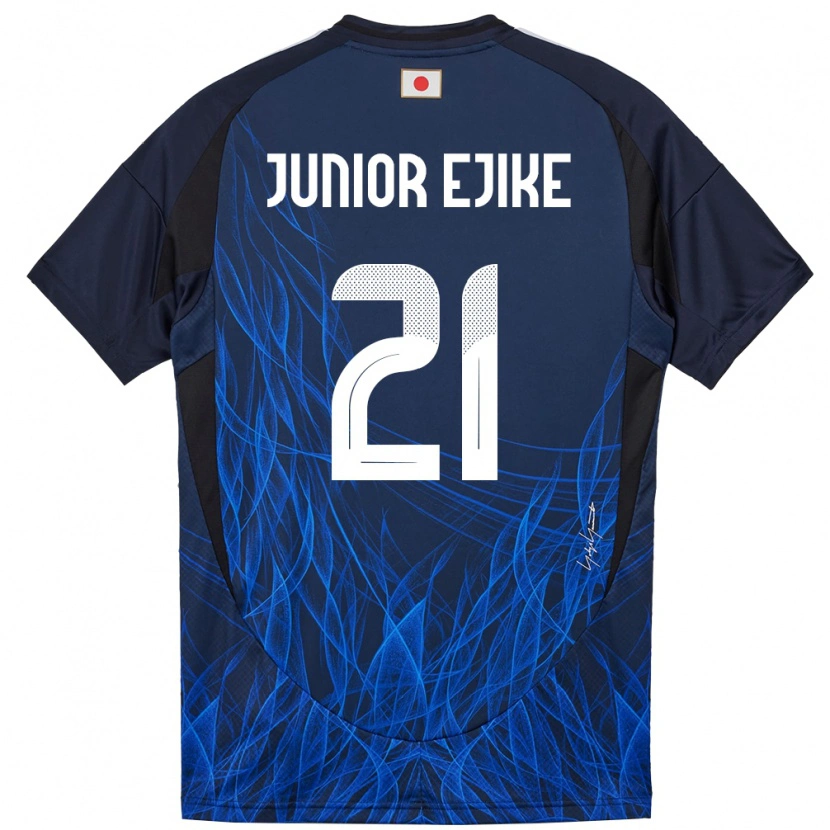 Danxen Criança Camisola Japão Ibuki Vincent Junior Ejike #21 Azul Escuro Principal 24-26 Camisa
