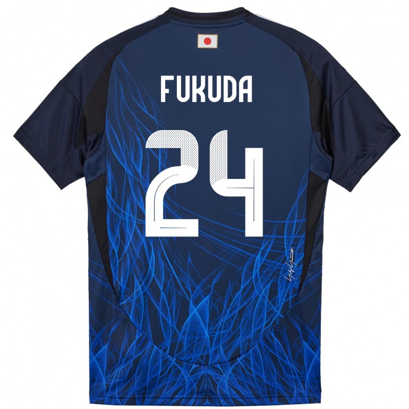 Danxen Criança Camisola Japão Shio Fukuda #24 Azul Escuro Principal 24-26 Camisa