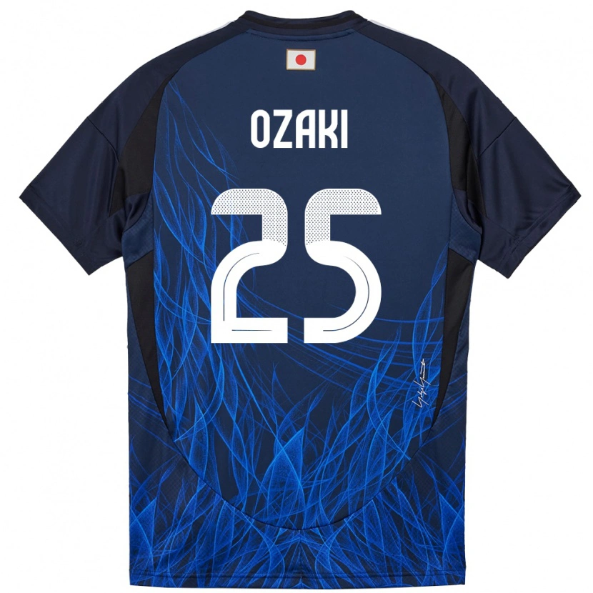 Danxen Criança Camisola Japão Kairu Ozaki #25 Azul Escuro Principal 24-26 Camisa