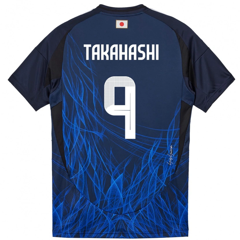 Danxen Criança Camisola Japão Hikaru Takahashi #9 Azul Escuro Principal 24-26 Camisa