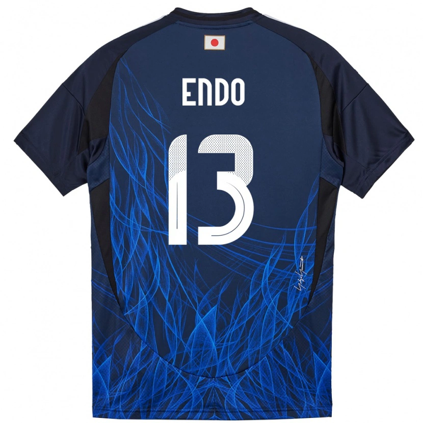 Danxen Criança Camisola Japão Jun Endo #13 Azul Escuro Principal 24-26 Camisa