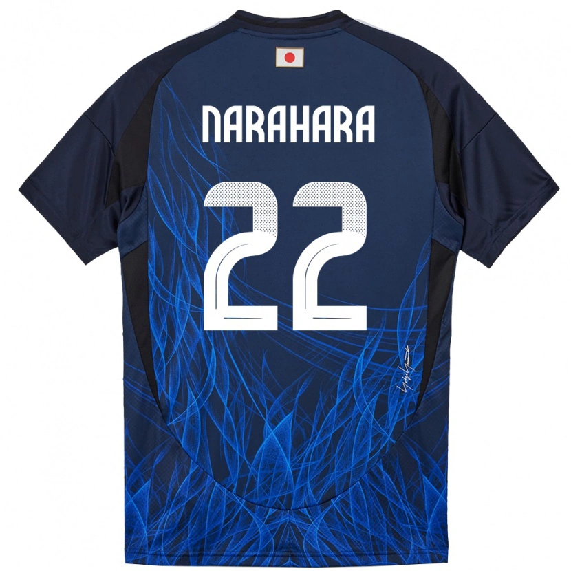 Danxen Criança Camisola Japão Yoshiki Narahara #22 Azul Escuro Principal 24-26 Camisa
