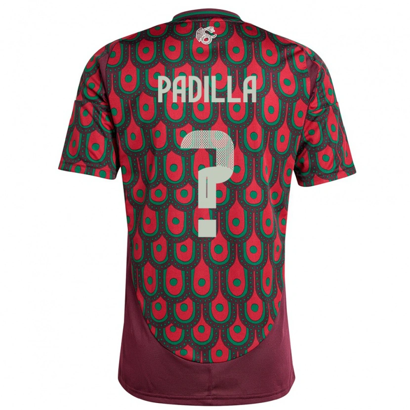 Danxen Criança Camisola México Yael Padilla #0 Marrom Principal 24-26 Camisa