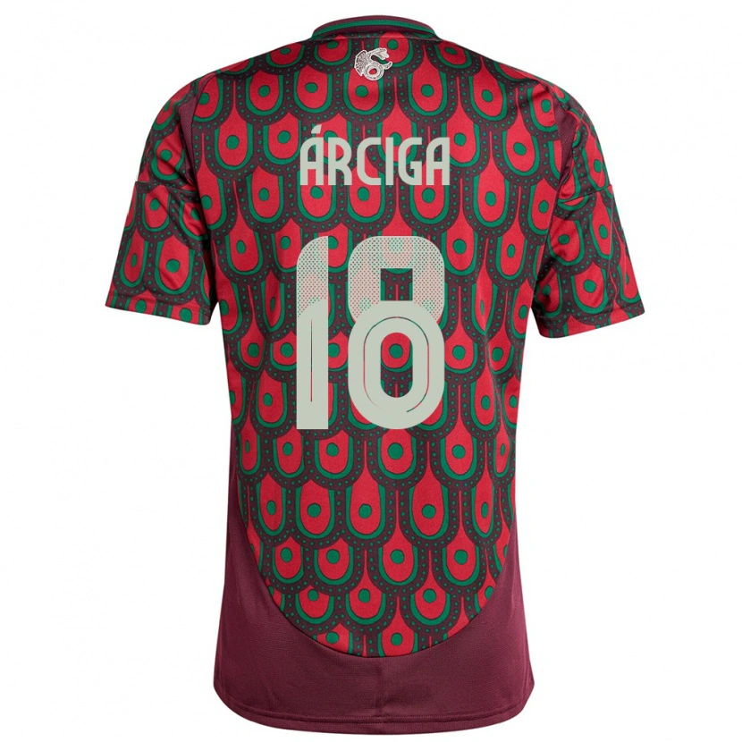 Danxen Criança Camisola México Ramiro Árciga #18 Marrom Principal 24-26 Camisa