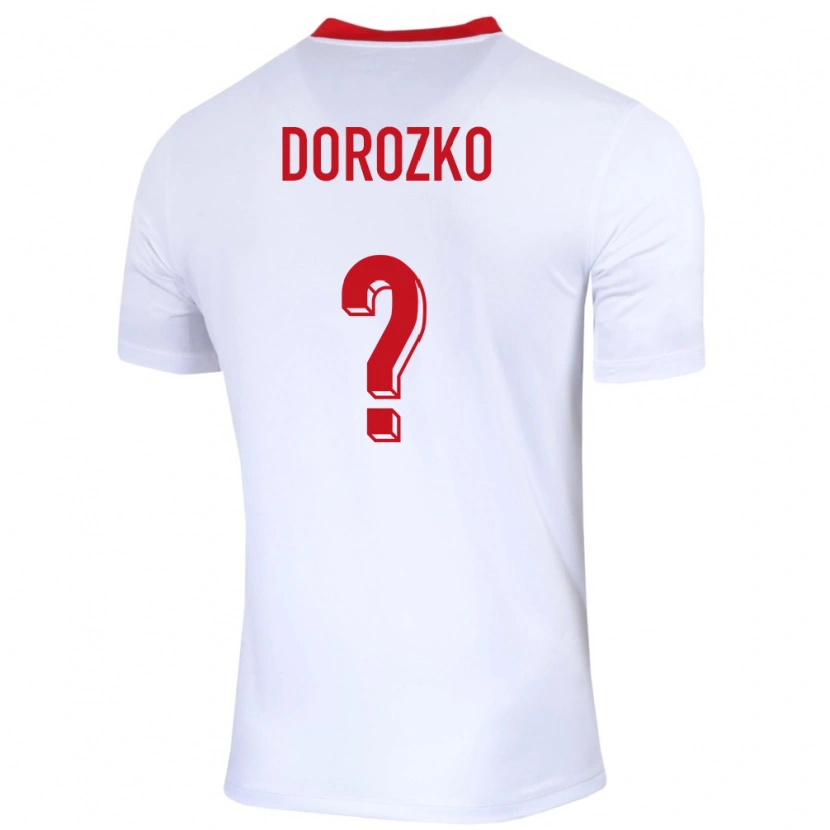 Danxen Criança Camisola Polónia Jan Dorozko #0 Branco Principal 24-26 Camisa