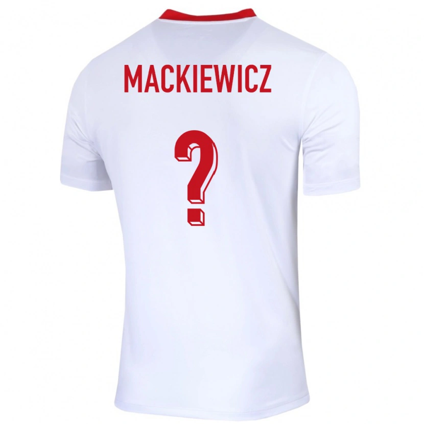 Danxen Criança Camisola Polónia Patryk Mackiewicz #0 Branco Principal 24-26 Camisa