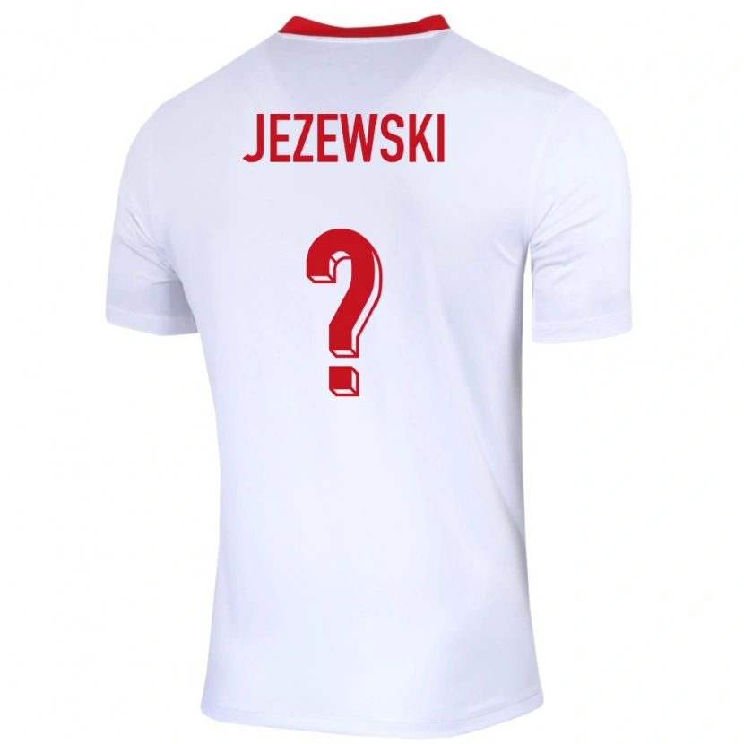 Danxen Criança Camisola Polónia Ksawery Jezewski #0 Branco Principal 24-26 Camisa
