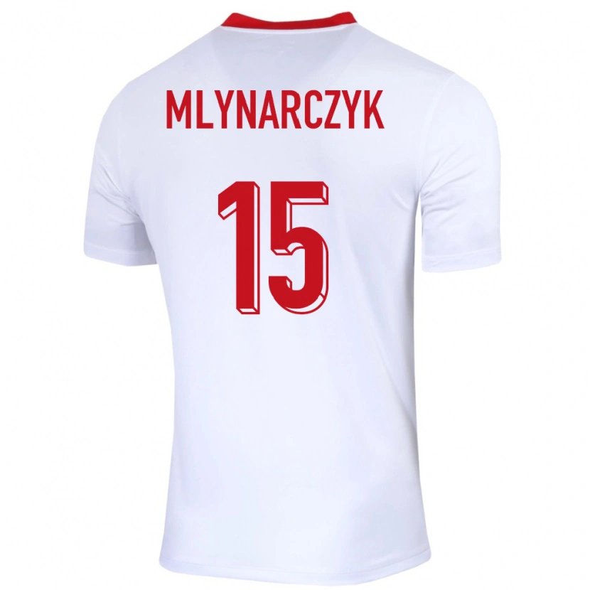 Danxen Criança Camisola Polónia Antoni Mlynarczyk #15 Branco Principal 24-26 Camisa