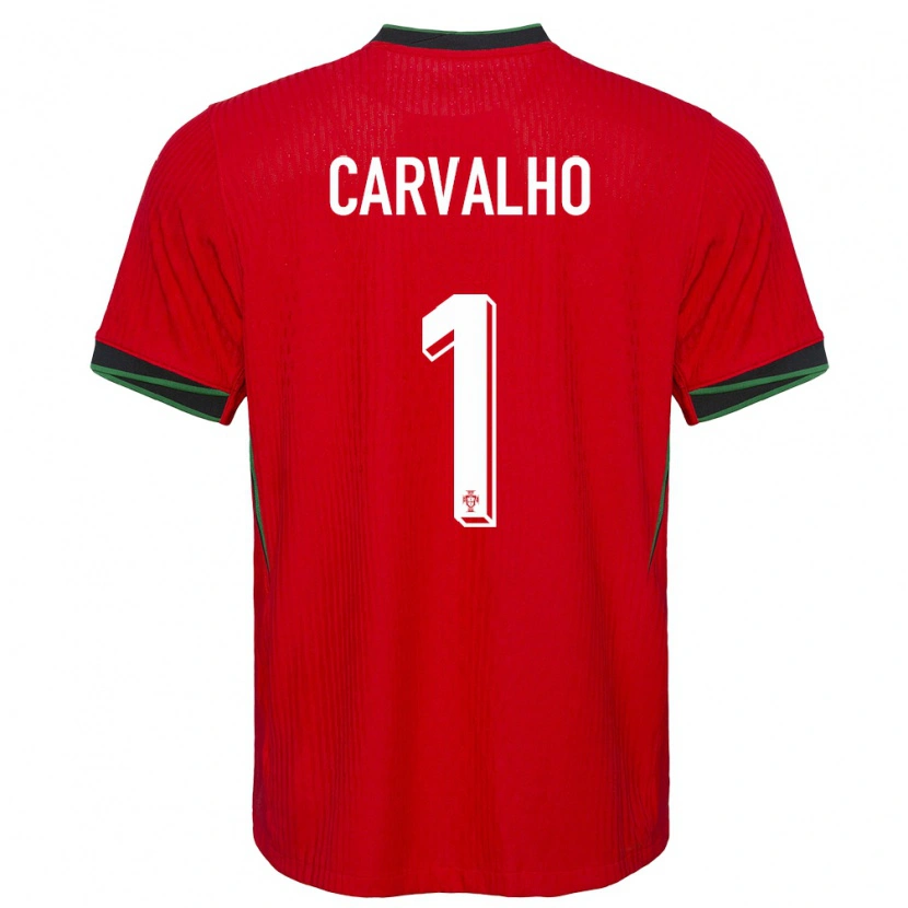 Danxen Criança Camisola Portugal João Carvalho #1 Vermelho Principal 24-26 Camisa