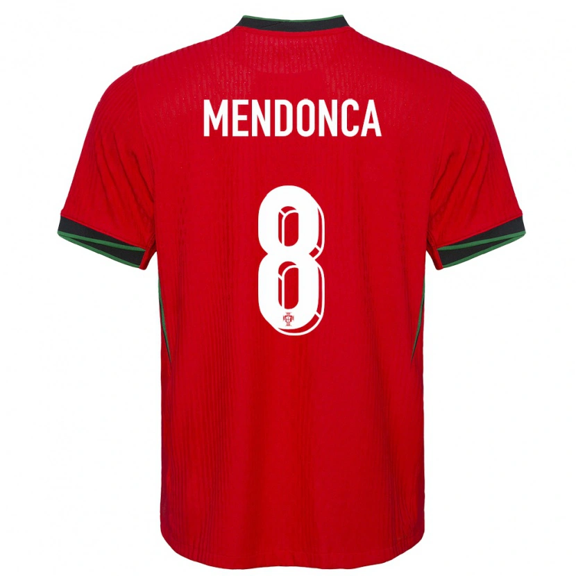 Danxen Criança Camisola Portugal Manuel Mendonça #8 Vermelho Principal 24-26 Camisa