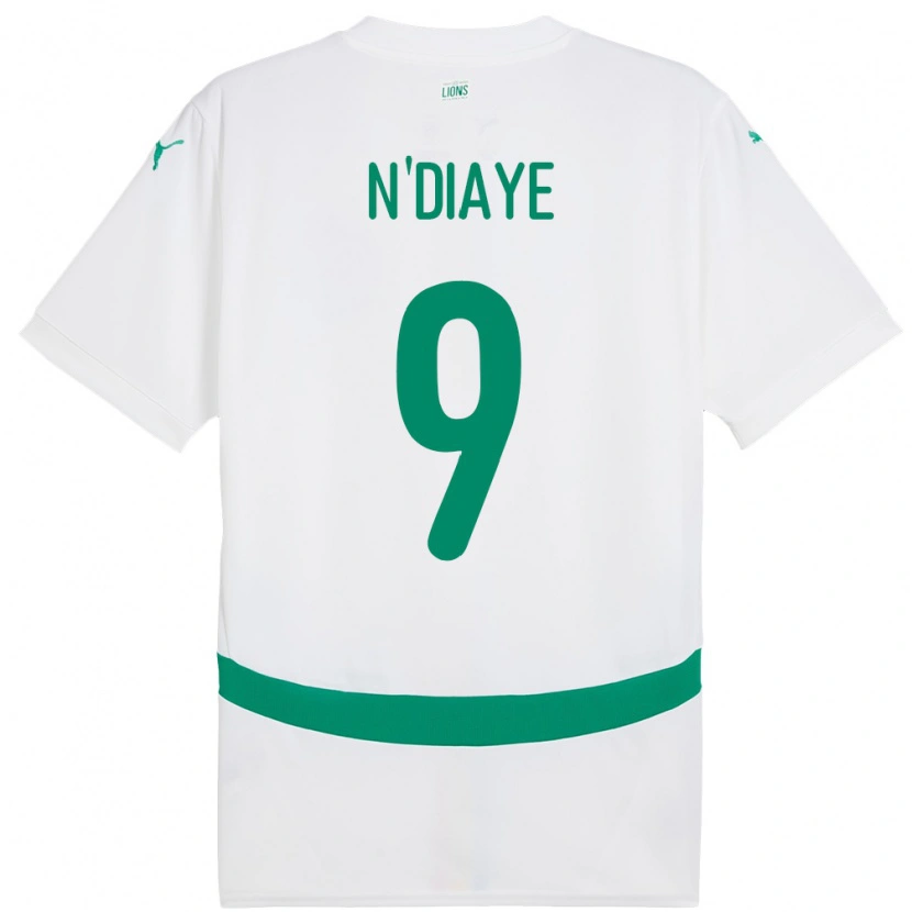 Danxen Criança Camisola Senegal Dialy N Diaye #9 Branco Principal 24-26 Camisa