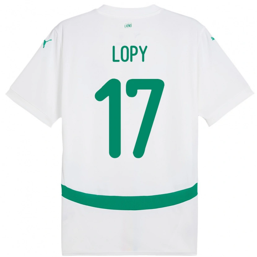 Danxen Criança Camisola Senegal Dion Lopy #17 Branco Principal 24-26 Camisa