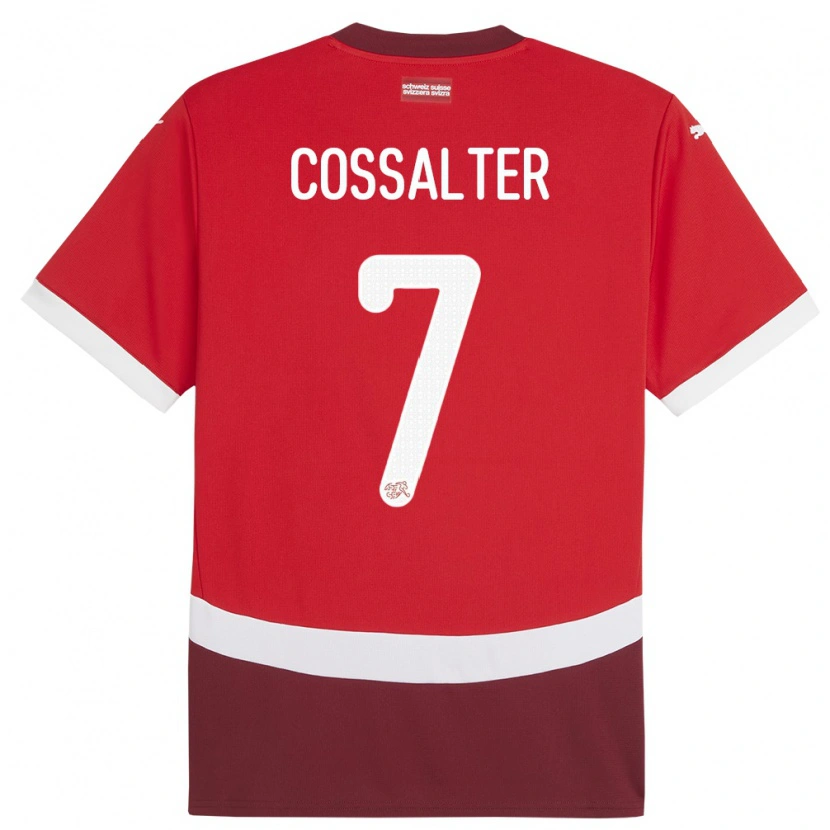 Danxen Criança Camisola Suiça Ivan Cossalter #7 Vermelho Principal 24-26 Camisa