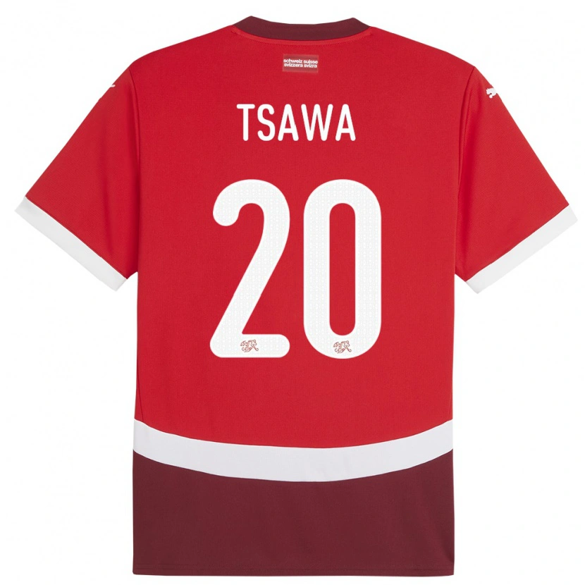 Danxen Criança Camisola Suiça Cheveyo Tsawa #20 Vermelho Principal 24-26 Camisa