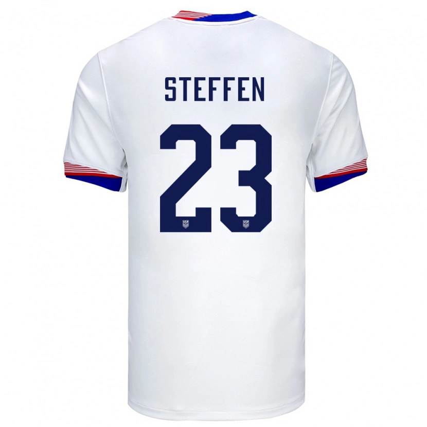 Danxen Criança Camisola Estados Unidos Zack Steffen #23 Branco Principal 24-26 Camisa
