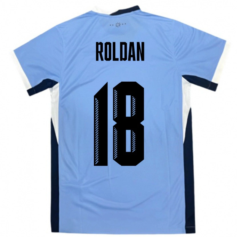 Danxen Criança Camisola Uruguai Thiago Roldan #18 Branco Preto Principal 24-26 Camisa