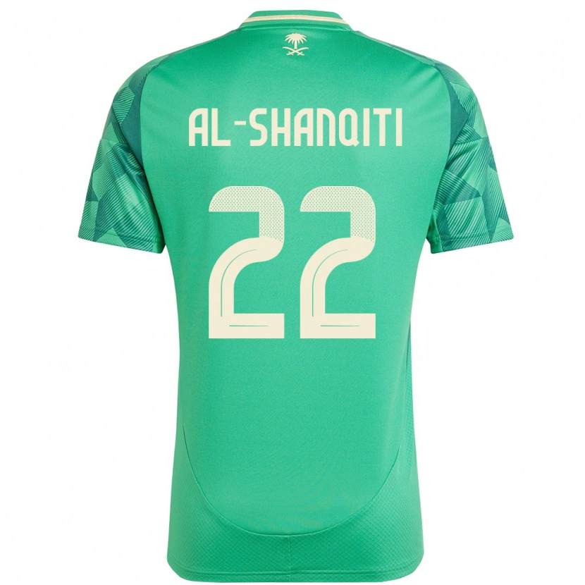 Danxen Criança Camisola Arábia Saudita Hamed Al-Shanqiti #22 Verde Principal 24-26 Camisa