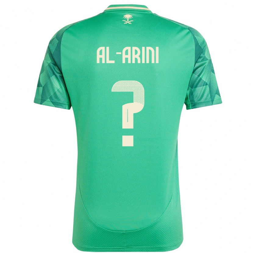 Danxen Criança Camisola Arábia Saudita Bassem Al-Arini #0 Verde Principal 24-26 Camisa