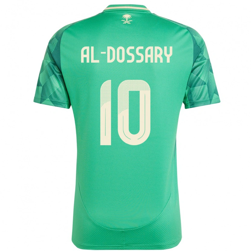Danxen Criança Camisola Arábia Saudita Abdullah Al-Dossary #10 Verde Principal 24-26 Camisa