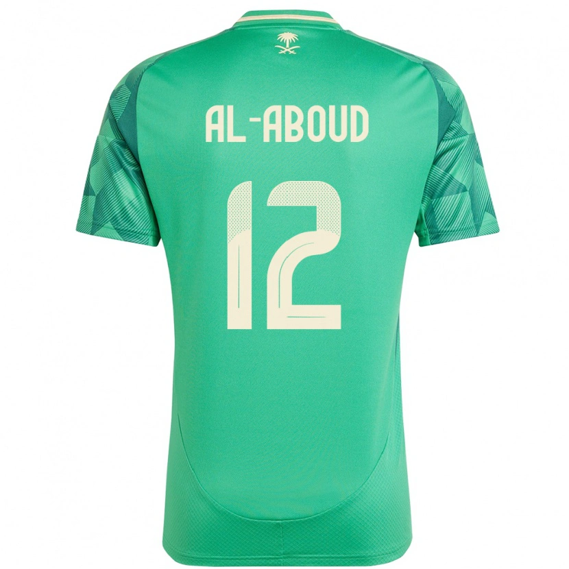 Danxen Criança Camisola Arábia Saudita Mehdi Al-Aboud #12 Verde Principal 24-26 Camisa