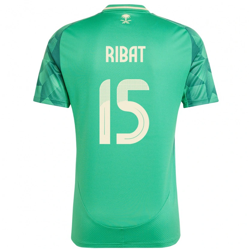 Danxen Criança Camisola Arábia Saudita Abdulaziz Ribat #15 Verde Principal 24-26 Camisa