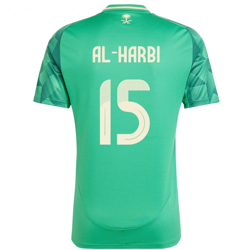 Danxen Criança Camisola Arábia Saudita Mashael Al Harbi #15 Verde Principal 24-26 Camisa