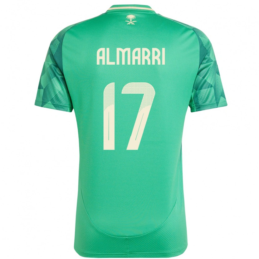 Danxen Criança Camisola Arábia Saudita Mohammed Almarri #17 Verde Principal 24-26 Camisa