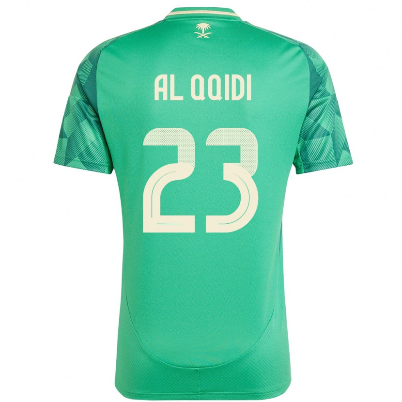 Danxen Criança Camisola Arábia Saudita Nawaf Al Qqidi #23 Verde Principal 24-26 Camisa