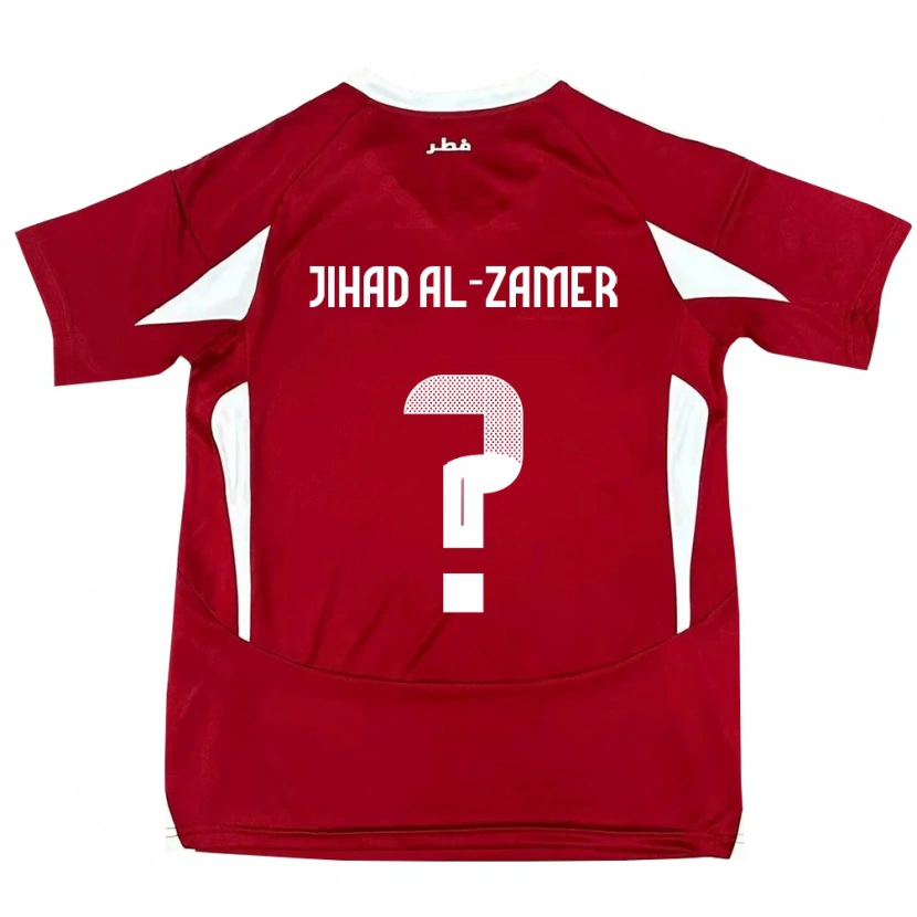 Danxen Criança Camisola Catar Mohammed Jihad Al-Zamer #0 Vermelho Principal 24-26 Camisa