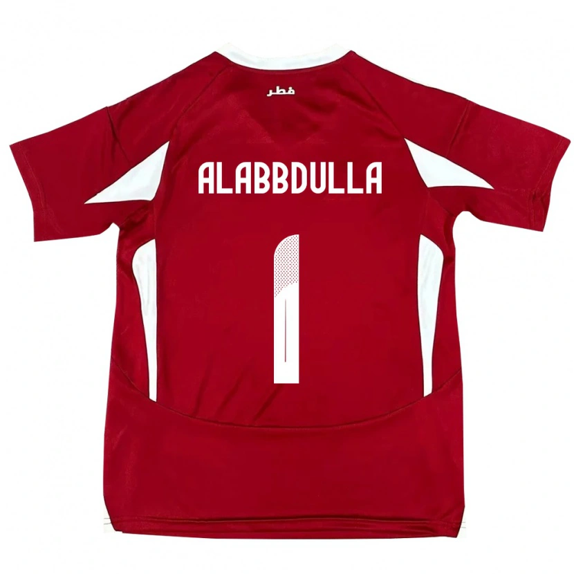 Danxen Criança Camisola Catar Latifa Alabbdulla #1 Vermelho Principal 24-26 Camisa