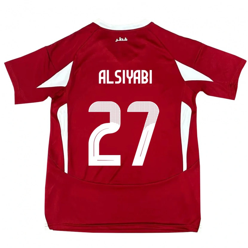 Danxen Criança Camisola Catar Nasra Alsiyabi #27 Vermelho Principal 24-26 Camisa