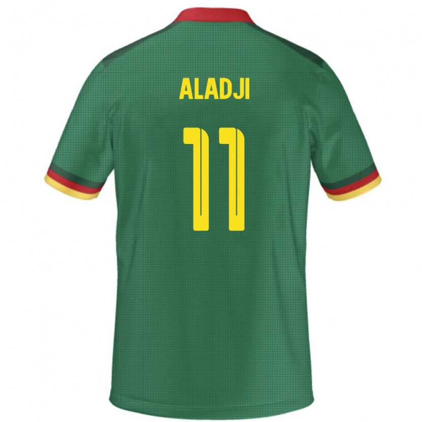 Danxen Criança Camisola Camarões Abakar Aladji #11 Verde Principal 24-26 Camisa
