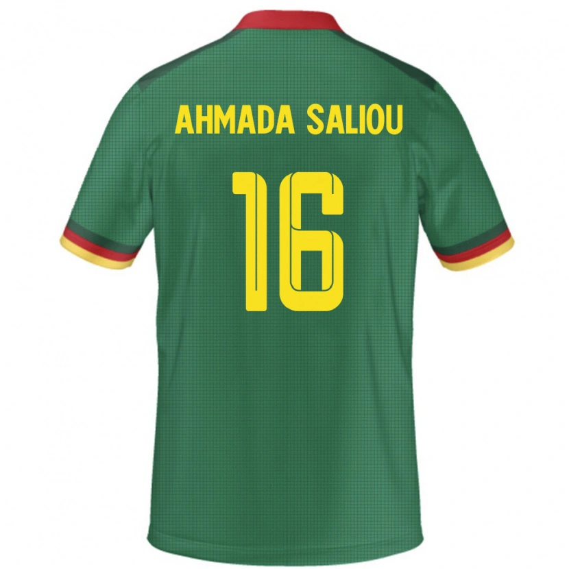 Danxen Criança Camisola Camarões Mamoudou Ahmada Saliou #16 Verde Principal 24-26 Camisa