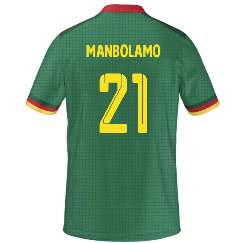 Danxen Criança Camisola Camarões Eliane Manbolamo #21 Verde Principal 24-26 Camisa