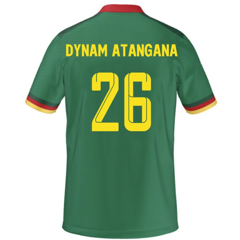 Danxen Criança Camisola Camarões Marc Dynam Atangana #26 Verde Principal 24-26 Camisa