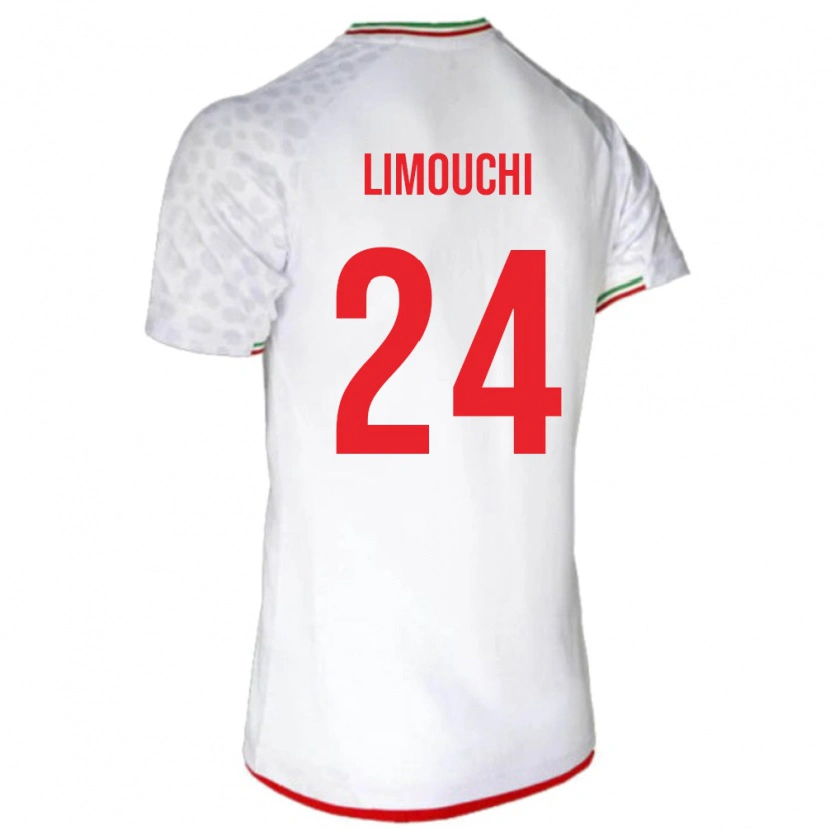 Danxen Criança Camisola Irã Mehdi Limouchi #24 Branco Principal 24-26 Camisa
