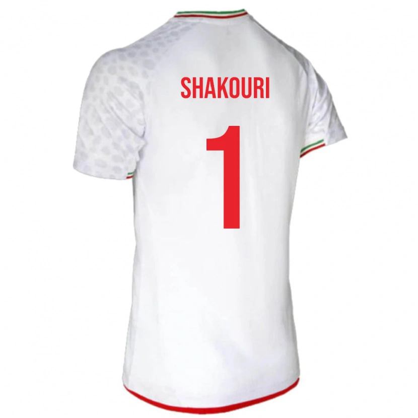 Danxen Criança Camisola Irã Arsha Shakouri #1 Branco Principal 24-26 Camisa