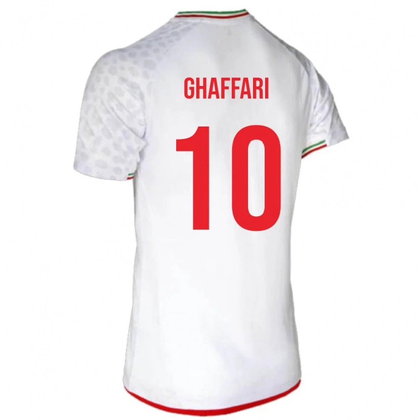 Danxen Criança Camisola Irã Salman Ghaffari #10 Branco Principal 24-26 Camisa