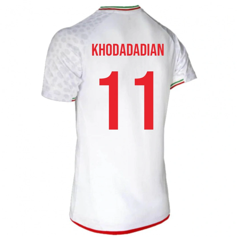 Danxen Criança Camisola Irã Erfan Khodadadian #11 Branco Principal 24-26 Camisa