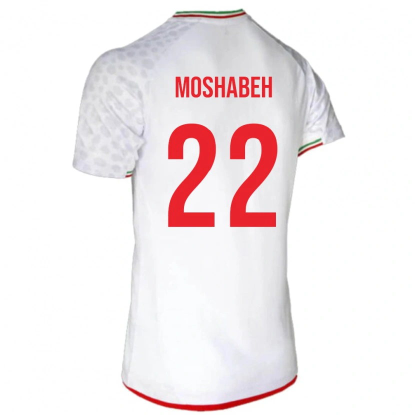 Danxen Criança Camisola Irã Mahan Moshabeh #22 Branco Principal 24-26 Camisa
