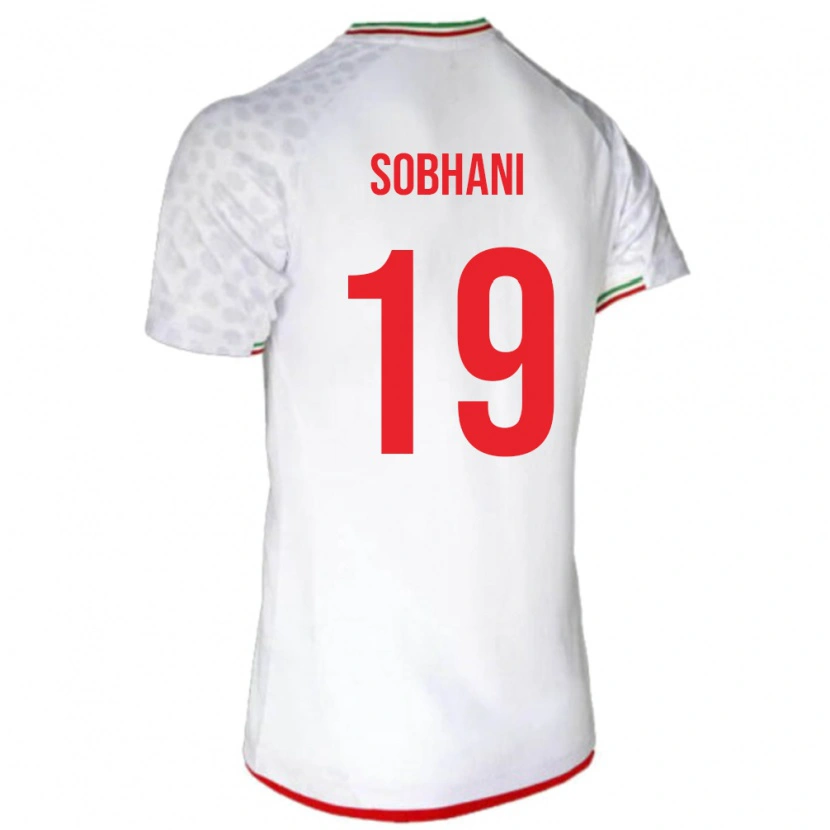 Danxen Criança Camisola Irã Ali Sobhani #19 Branco Principal 24-26 Camisa