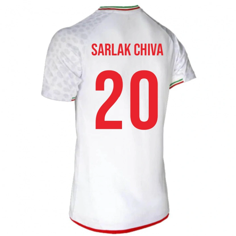 Danxen Criança Camisola Irã Milad Sarlak Chiva #20 Branco Principal 24-26 Camisa